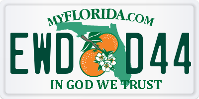 FL license plate EWDD44