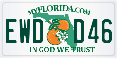FL license plate EWDD46