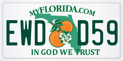 FL license plate EWDD59