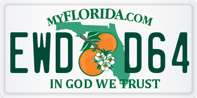 FL license plate EWDD64