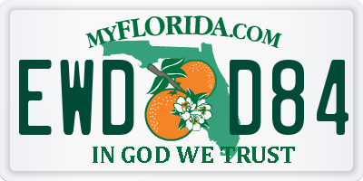 FL license plate EWDD84