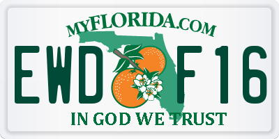 FL license plate EWDF16