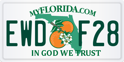 FL license plate EWDF28