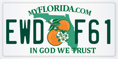 FL license plate EWDF61