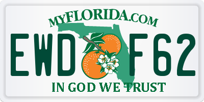 FL license plate EWDF62