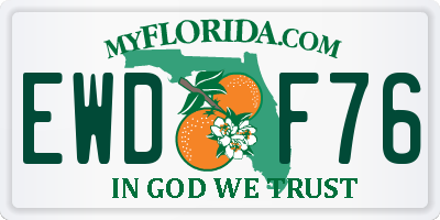FL license plate EWDF76