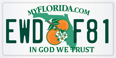 FL license plate EWDF81