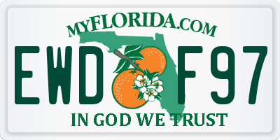 FL license plate EWDF97