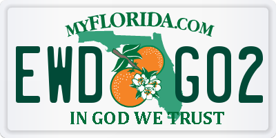 FL license plate EWDG02