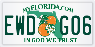 FL license plate EWDG06
