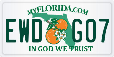 FL license plate EWDG07