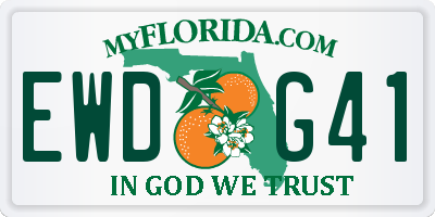 FL license plate EWDG41