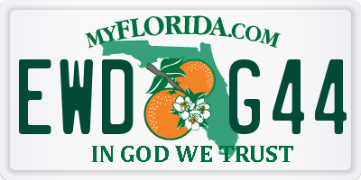 FL license plate EWDG44