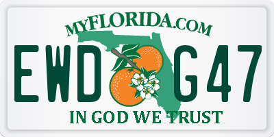 FL license plate EWDG47