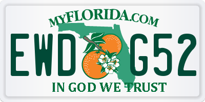 FL license plate EWDG52