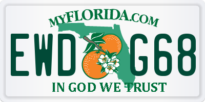 FL license plate EWDG68