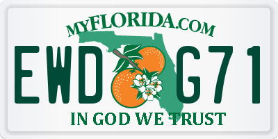 FL license plate EWDG71