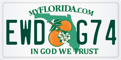 FL license plate EWDG74