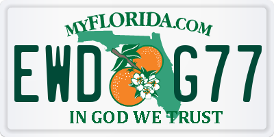 FL license plate EWDG77