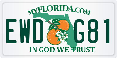 FL license plate EWDG81