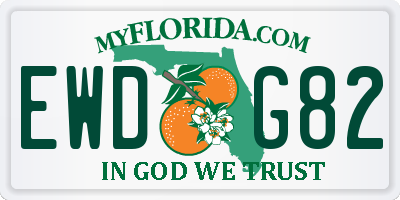 FL license plate EWDG82
