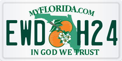 FL license plate EWDH24