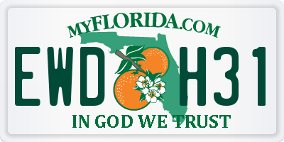 FL license plate EWDH31