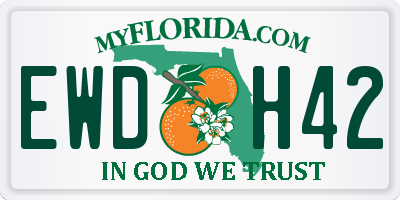 FL license plate EWDH42