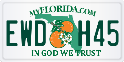 FL license plate EWDH45