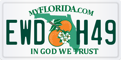 FL license plate EWDH49