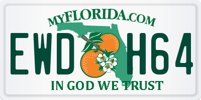 FL license plate EWDH64