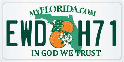 FL license plate EWDH71