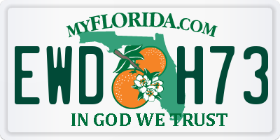 FL license plate EWDH73