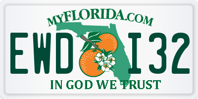 FL license plate EWDI32