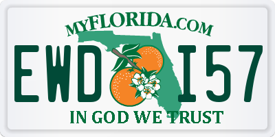 FL license plate EWDI57