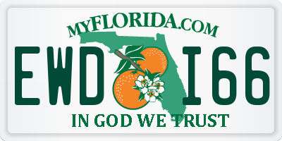 FL license plate EWDI66