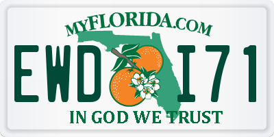 FL license plate EWDI71
