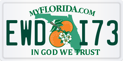 FL license plate EWDI73
