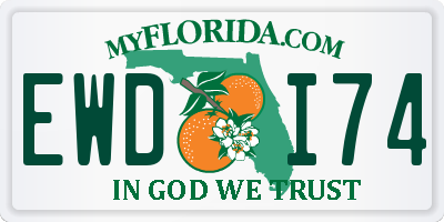 FL license plate EWDI74