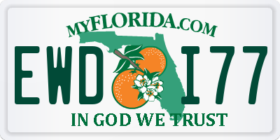 FL license plate EWDI77