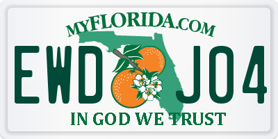 FL license plate EWDJ04