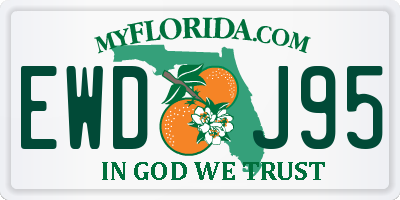 FL license plate EWDJ95