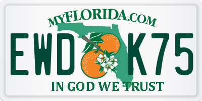 FL license plate EWDK75