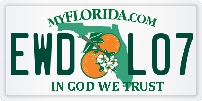 FL license plate EWDL07