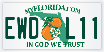 FL license plate EWDL11