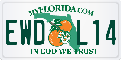 FL license plate EWDL14