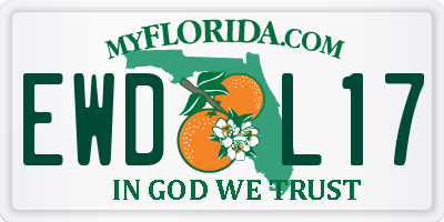 FL license plate EWDL17
