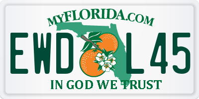 FL license plate EWDL45
