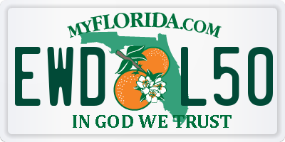 FL license plate EWDL50