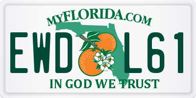 FL license plate EWDL61